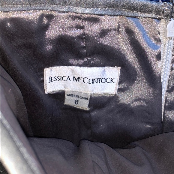 Jessica McClintock Metallic Mini Dress - Picture 3 of 3